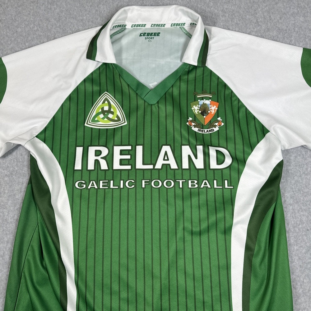 Ireland Gaelic Football Men's Jersey Croker Sports Size XL Green eireann